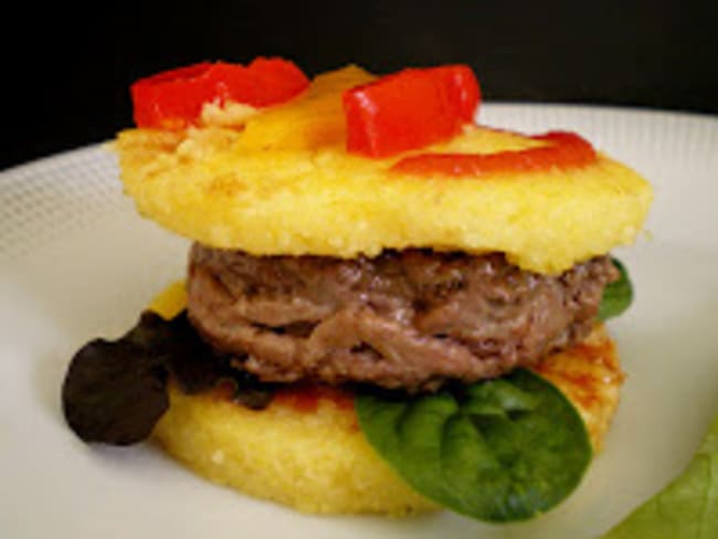 HAMBURGER A LA POLENTA