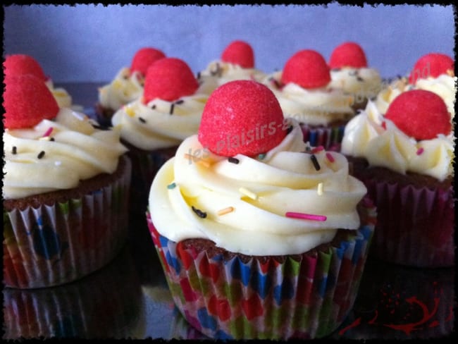 Cupcakes fraises tagada