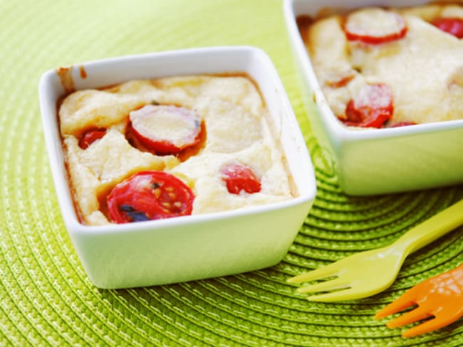 Clafoutis aux tomates cerises et pommes de terre