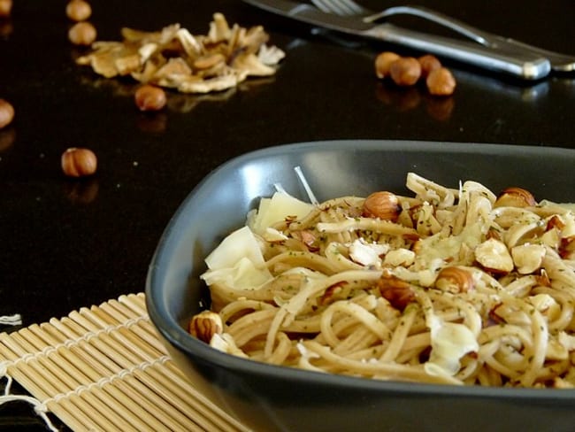 Spaghetti frais aux cèpes séchés