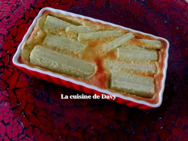 Clafoutis à la rhubarbe