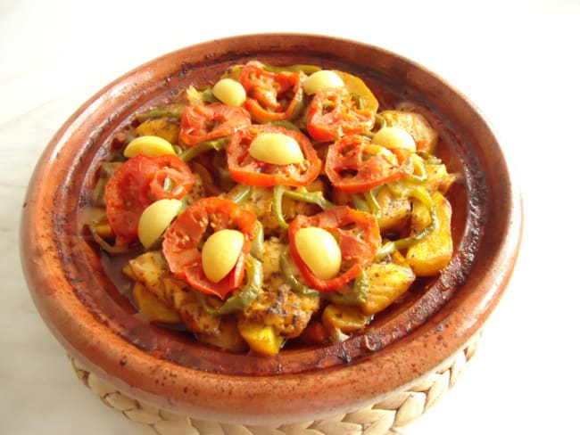 Tagine de poisson pommes de terre et carottes (cuisine marocaine)