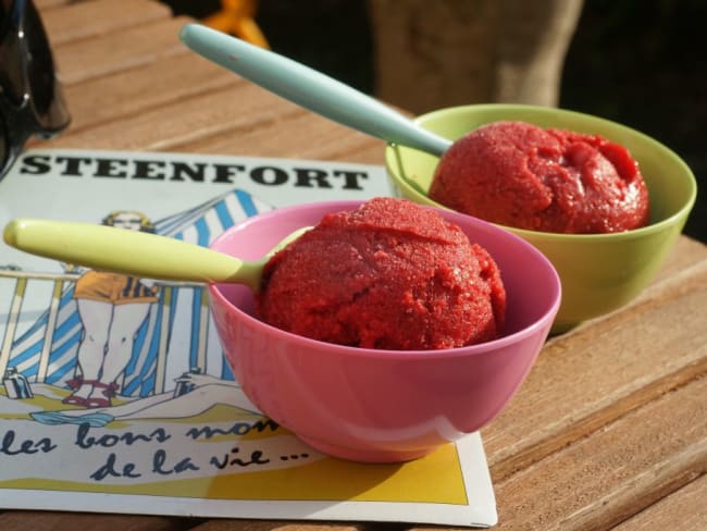 Sorbet à la framboise