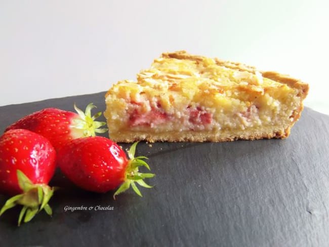 Tarte amandine aux fraises