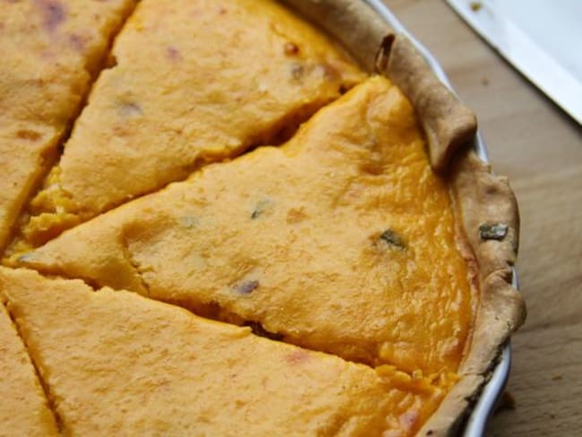 Tarte à la courge butternut et au romarin