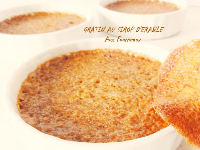 Gratin au sirop d'érable