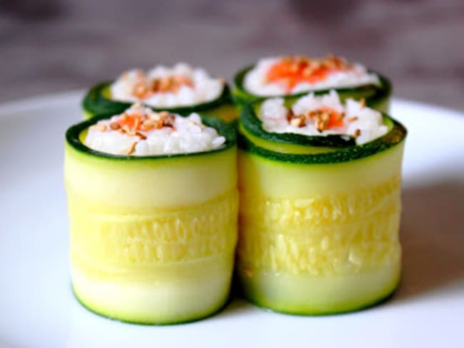 Courgette Maki au saumon