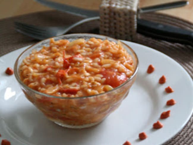 Risotto aux Tomates-Cerises