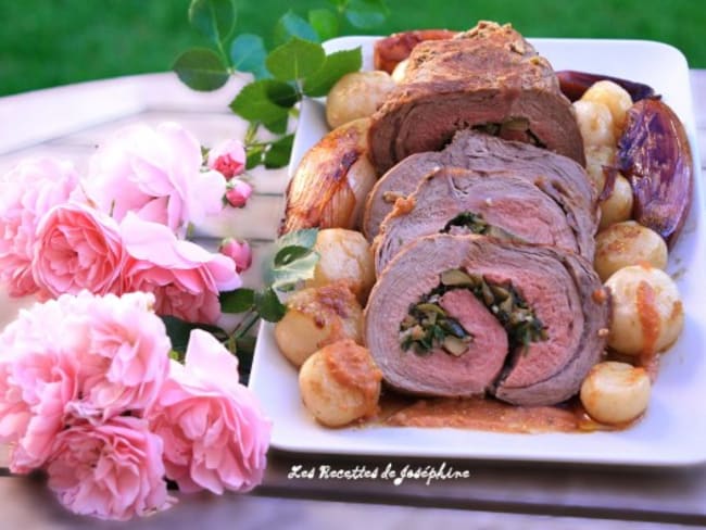 Un délicieux roulé de veau à la romaine tendre et parfumé