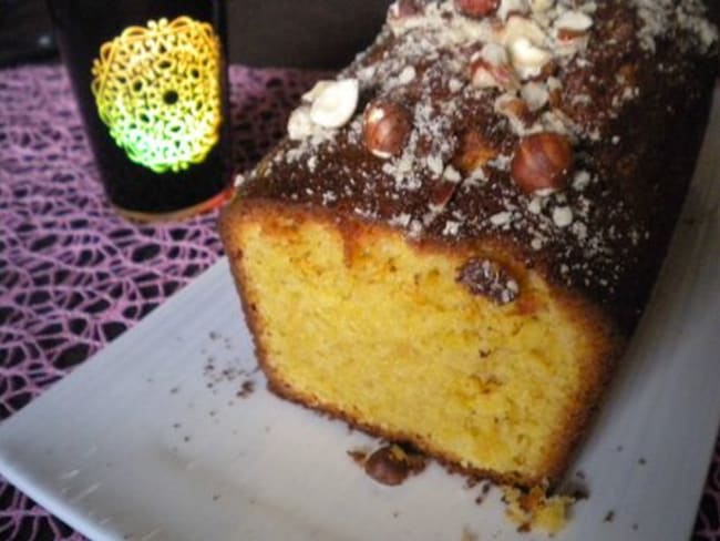 Cake aux noisettes et au rhum sans alcool