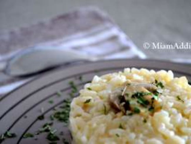 Risotto Crémeux Oignons Champignons