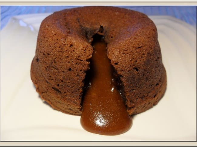 Fondant au chocolat et son coeur coulant de spéculoos