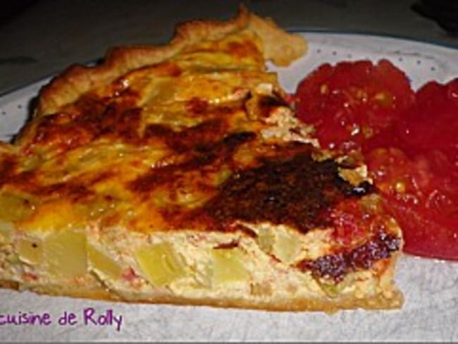 Quiche d'été courgettes et tomates