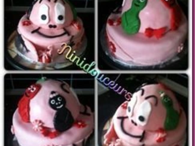 Gâteau 3D Barbapapa