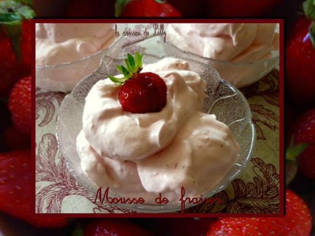 Mousse de fraises