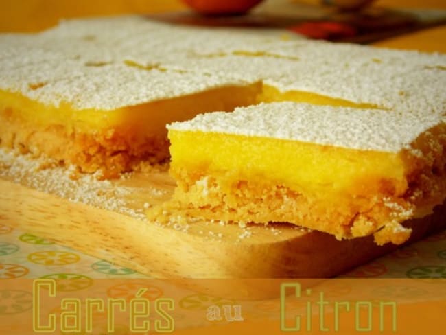 Carrés au citron faciles