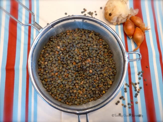 Poireaux aux lentilles - Vegan