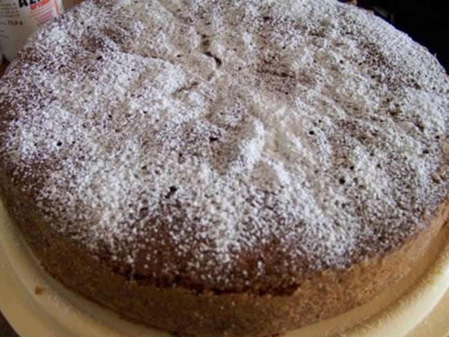 gâteau moelleux aux pêches