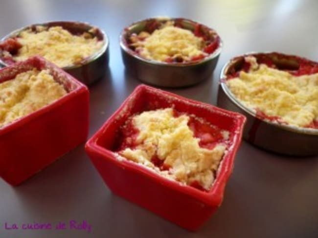 Crumble fraise et nougat