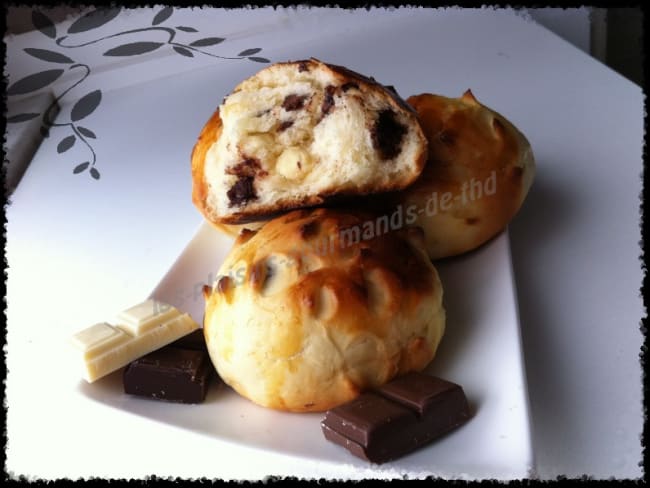 Briochettes aux 3 chocolats