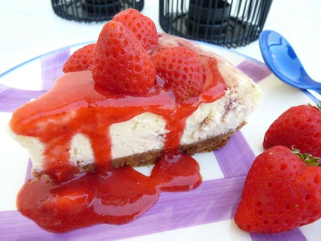 Cheesecake à la fraise