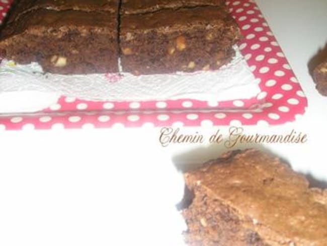 Brownie cacahuète et café