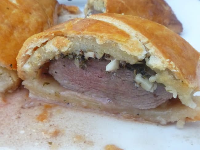 Magret de canard en croûte de Comté à l'ail et aux herbes de Provence