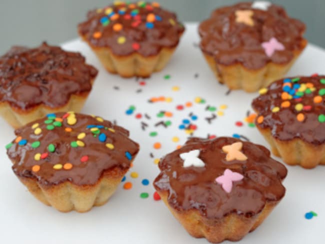 Cupcakes aux pommes caramélisées et au chocolat