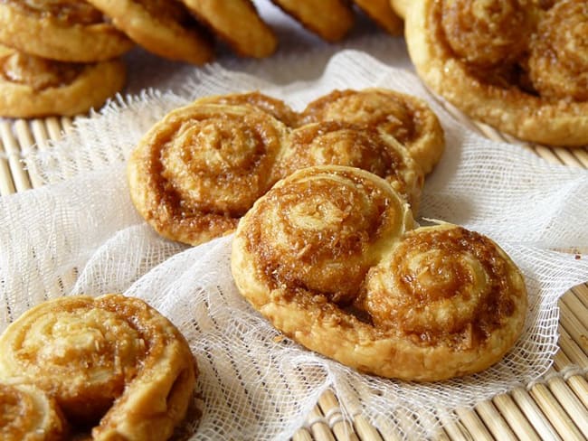 Palmiers sucrés à la noix de coco