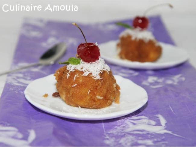 Boule de glace panée