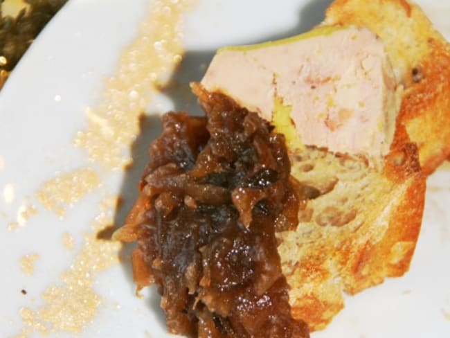 Confit d'oignons doux des Cévennes aux épices, pour foie gras