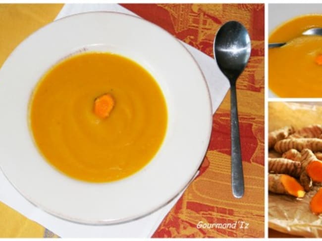 Velouté carottes-panais, au curcuma frais