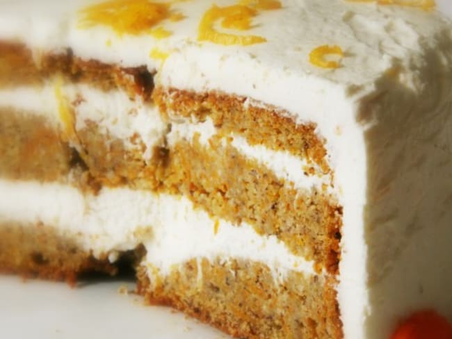 Three Pumpkin Orange Layer cake