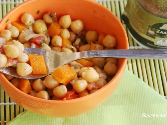 Salade de pois chiches au zaatar