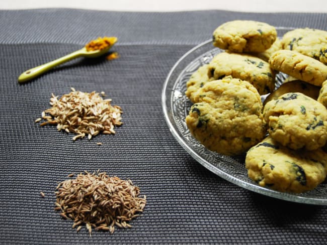 Cookies aloo palak