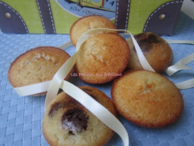 FINANCIERS NOIX DE COCO-CHOCOLAT AU LAIT