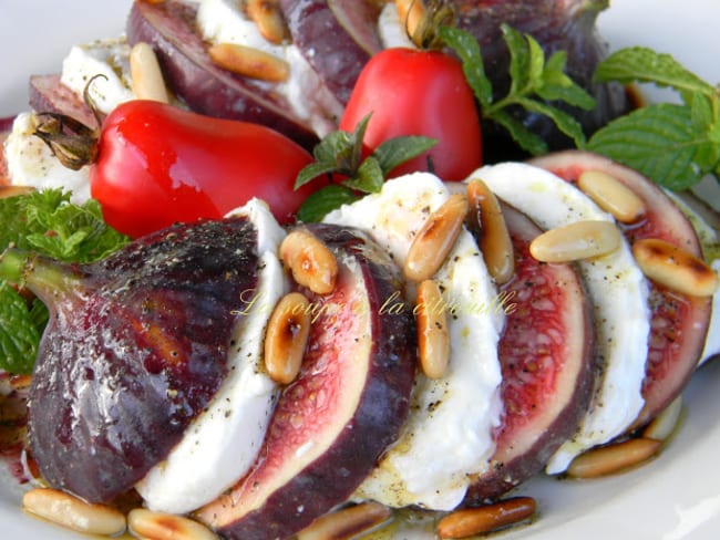 Salade figues mozzarella simple et rapide