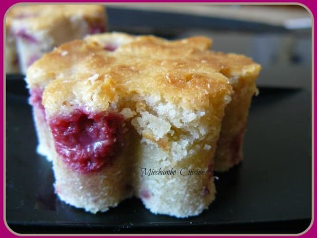 Blondies aux Framboises