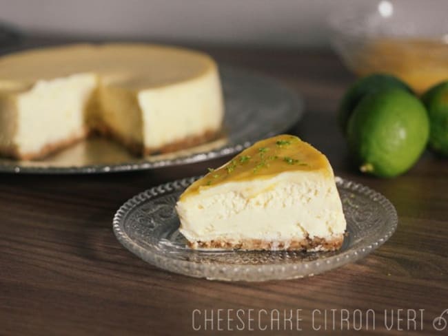 New York Cheesecake au cream cheese et au citron vert