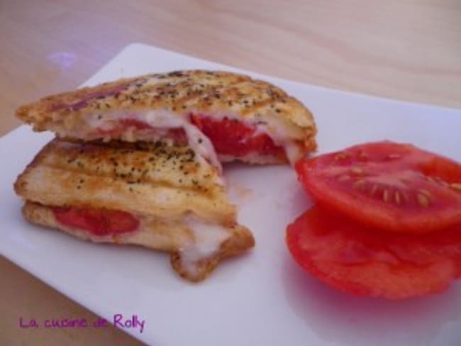 Croque tomate mozzarella