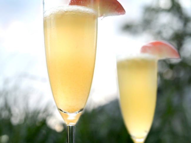 Cocktail Bellini péché fruité