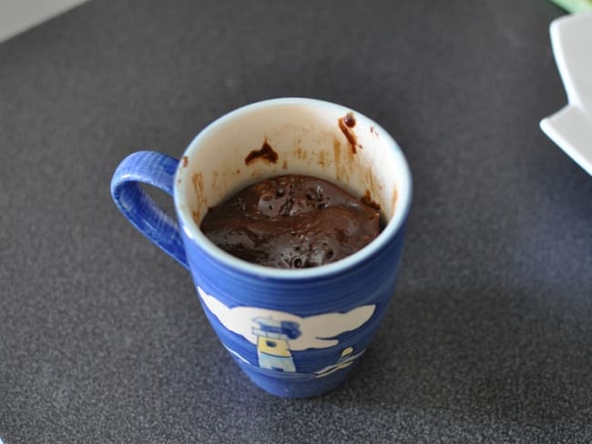 Mug Cake au chocolat au micro ondes