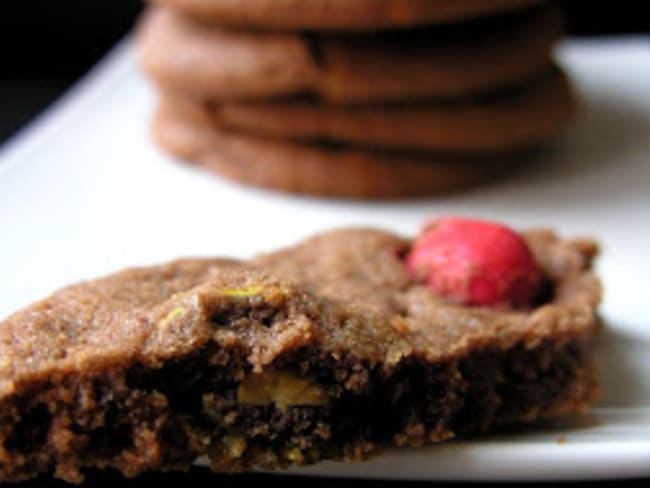 Cookies moelleux au nutella et m&m's : les 2 font la paire !