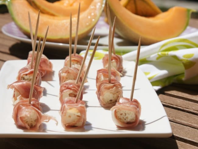 Roulés de jambon cru à la feta