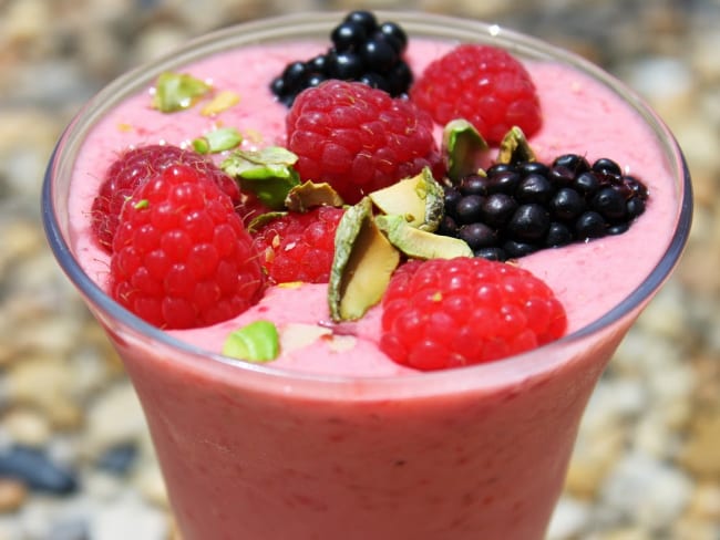 frozen yogurt aux fruits rouges