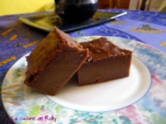 Flan au chocolat sans pâte