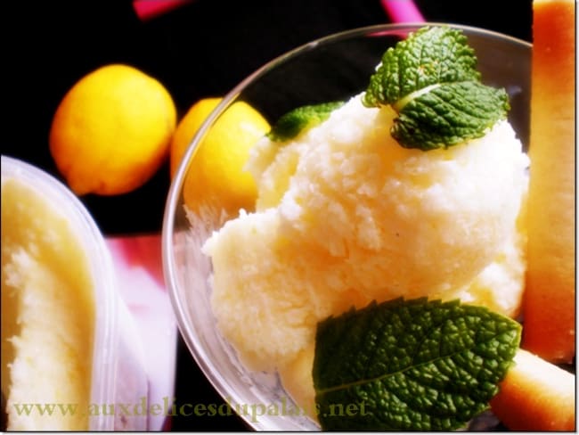 Créponné Sorbet au citron d'Algerie