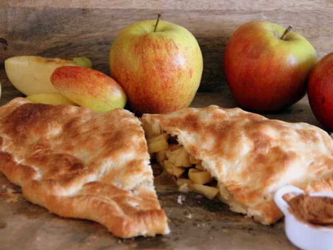 Calzone feuilleté pomme cannelle