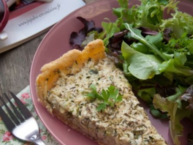 Tarte à la courgette et tofu soyeux - 100% végétale