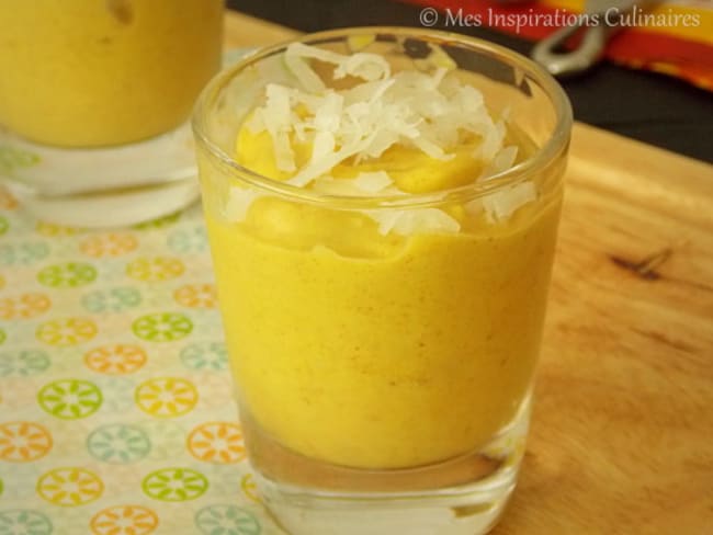 Crème a la mangue et coco